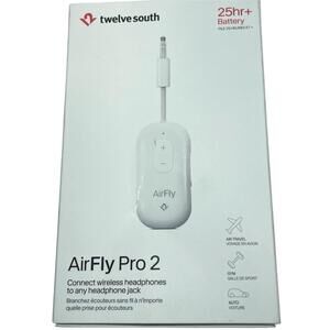 AirFly Pro 2 Bluetooth Adapter -Airplane Pair 2 AirPods/Wireless Earbuds Openbox